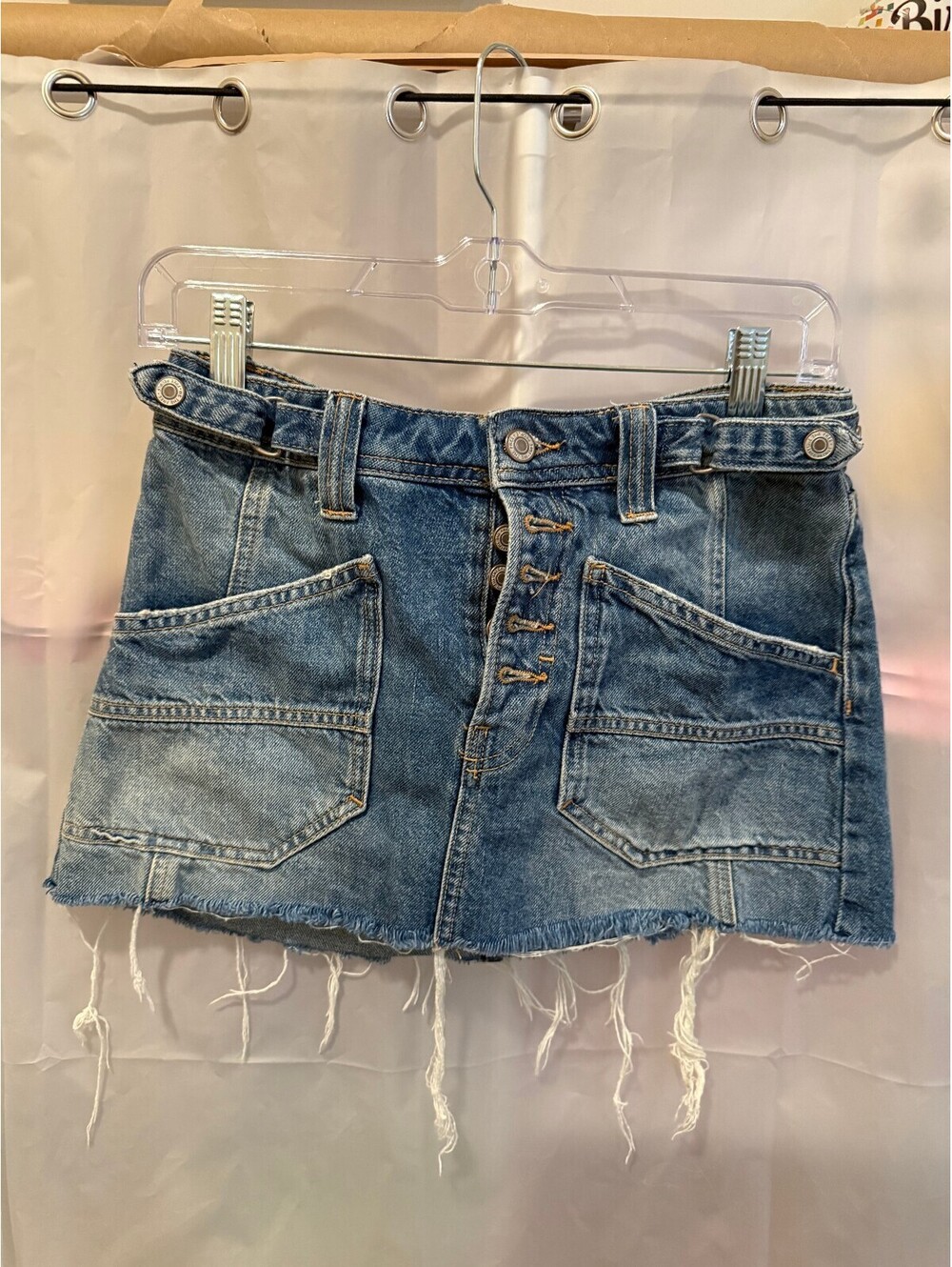 We The Free Denim Mini Skirt Size 25